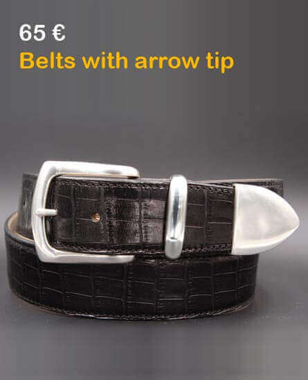Belts with arrow tip